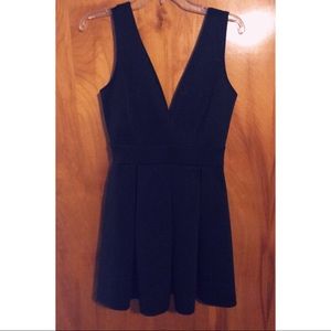Deep v neck dress